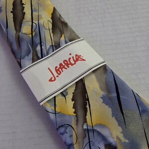 J GARCIA Tie Mens Wetlands 1 Art 100% Silk Art-to-Wear NEW